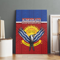 Kiribati 45th Independence Day Canvas Wall Art Lesser Frigatebird Tribal Pattern