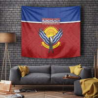 Kiribati 45th Independence Day Tapestry Lesser Frigatebird Tribal Pattern