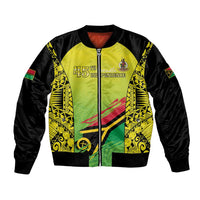 Vanuatu 46th Independence Bomber Jacket Special Style LT05 Unisex Yellow - Polynesian Pride