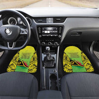 Vanuatu 46th Independence Car Mats Special Style LT05 Set 2pcs - Front Yellow - Polynesian Pride