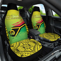 Vanuatu 46th Independence Car Seat Cover Special Style LT05 One Size Yellow - Polynesian Pride