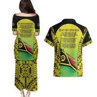 Vanuatu 46th Independence Couples Matching Puletasi and Hawaiian Shirt Special Style LT05 - Polynesian Pride