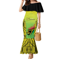 Vanuatu 45th Independence Family Matching Mermaid Dress and Hawaiian Shirt Special Style - Polynesian Pride