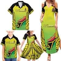 Vanuatu 46th Independence Family Matching Summer Maxi Dress and Hawaiian Shirt Special Style LT05 - Polynesian Pride