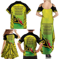 Vanuatu 46th Independence Family Matching Summer Maxi Dress and Hawaiian Shirt Special Style LT05 - Polynesian Pride