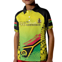 Vanuatu 46th Independence Kid Polo Shirt Special Style LT05 Kid Yellow - Polynesian Pride