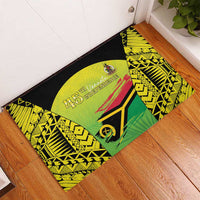 Vanuatu 45th Independence Rubber Doormat Special Style - Polynesian Pride