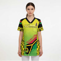 Vanuatu 46th Independence Scrub Top Special Style LT05 - Polynesian Pride
