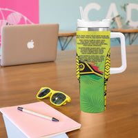 Vanuatu 46th Independence Tumbler With Handle Special Style LT05 - Polynesian Pride