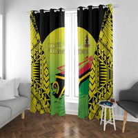 Vanuatu 46th Independence Window Curtain Special Style LT05 - Polynesian Pride