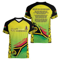 Vanuatu 46th Independence Women V-Neck T-Shirt Special Style LT05 - Polynesian Pride
