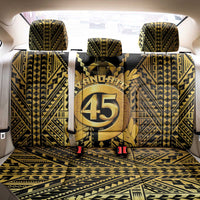 Vanuatu 45th Anniversary Of Independence Back Car Seat Cover Gold Style - Polynesian Pride