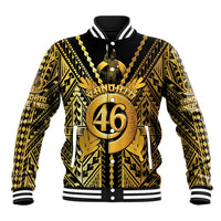 Vanuatu 46th Anniversary Of Independence Baseball Jacket Gold Style LT05 Unisex Gold - Polynesian Pride