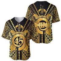 Vanuatu 46th Anniversary Of Independence Baseball Jersey Gold Style LT05 - Polynesian Pride