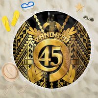 Vanuatu 45th Anniversary Of Independence Beach Blanket Gold Style - Polynesian Pride