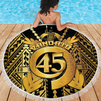 Vanuatu 46th Anniversary Of Independence Beach Blanket Gold Style LT05 - Polynesian Pride