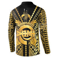 Vanuatu 45th Anniversary Of Independence Button Sweatshirt Gold Style - Polynesian Pride