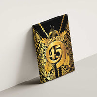 Vanuatu 45th Anniversary Of Independence Canvas Wall Art Gold Style - Polynesian Pride