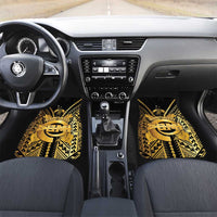 Vanuatu 46th Anniversary Of Independence Car Mats Gold Style LT05 Set 2pcs - Front Gold - Polynesian Pride