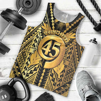 Vanuatu 45th Anniversary Of Independence Men Tank Top Gold Style - Polynesian Pride