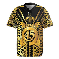 Vanuatu 46th Anniversary Of Independence Rugby Jersey Gold Style LT05 Gold - Polynesian Pride