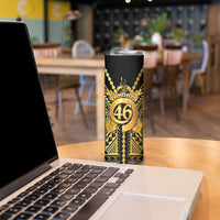 Vanuatu 46th Anniversary Of Independence Skinny Tumbler Gold Style LT05 - Polynesian Pride