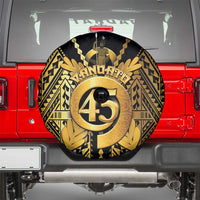 Vanuatu 46th Anniversary Of Independence Spare Tire Cover Gold Style LT05 - Polynesian Pride