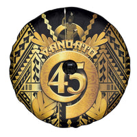 Vanuatu 46th Anniversary Of Independence Spare Tire Cover Gold Style LT05 - Polynesian Pride