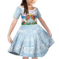 Hawaii And Japan Okinawa Family Matching Mermaid Dress and Hawaiian Shirt Aloha Gozaimasu Tiki With Shisa