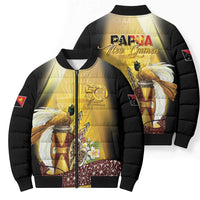 Papua New Guinea Bomber Puffer Jacket Independence Day Unique Style LT05 - Polynesian Pride
