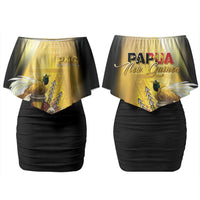 Papua New Guinea Couples Matching Off Shoulder Short Dress and Hawaiian Shirt Independence Day Unique Style LT05 - Polynesian Pride