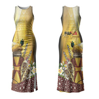 Papua New Guinea Couples Matching Tank Maxi Dress and Long Sleeve Button Shirt Independence Day Unique Style LT05 - Polynesian Pride