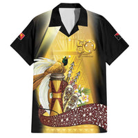 Papua New Guinea Family Matching Tank Maxi Dress and Hawaiian Shirt 50 Years Of Independence - Polynesian Pride