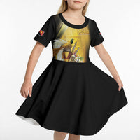 Papua New Guinea Kid Short Sleeve Dress Independence Day Unique Style LT05 - Polynesian Pride