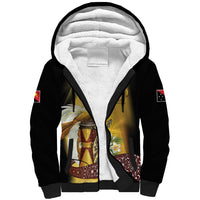 Papua New Guinea Sherpa Hoodie Independence Day Unique Style LT05 Unisex Gold - Polynesian Pride