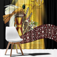 Papua New Guinea Window Curtain Independence Day Unique Style LT05 - Polynesian Pride