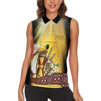 Papua New Guinea Women Sleeveless Polo Shirt Independence Day Unique Style LT05 - Polynesian Pride