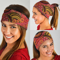 Papua New Guinea Neck Gaiter Birds Of Paradise With Aboriginal Pattern - Polynesian Pride