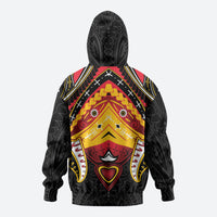 Papua New Guinea Independence Day Hoodie Tribal Mask LT05 - Polynesian Pride