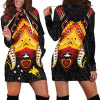 Papua New Guinea Independence Day Hoodie Dress Tribal Mask LT05 - Polynesian Pride