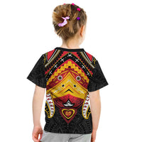 Papua New Guinea Independence Day Kid T Shirt Tribal Mask - Polynesian Pride