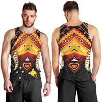 Papua New Guinea Independence Day Men Tank Top Tribal Mask - Polynesian Pride