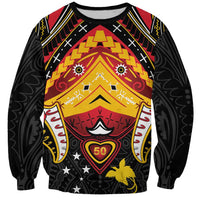 Papua New Guinea Independence Day Sweatshirt Tribal Mask - Polynesian Pride