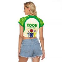 Kuki Independence 2026 Raglan Cropped T Shirt Cook Islands 15 Finest White Version