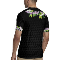 Hawaii Statehood Day Rugby Jersey Kakau Pattern With Maile Pikake Honohono Lei