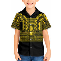Philippines Filipinos Hawaiian Shirt Igorot Tribal Pattern Black