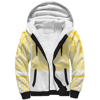 Philippines Filipinos Sherpa Hoodie Igorot Tribal Pattern White