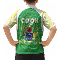 Kuki Independence 2026 Kid Hawaiian Shirt Cook Islands 15 Finest Green Version