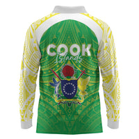 Kuki Independence 2026 Long Sleeve Polo Shirt Cook Islands 15 Finest Green Version