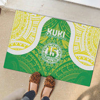Kuki Independence 2026 Rubber Doormat Cook Islands 15 Finest Green Version